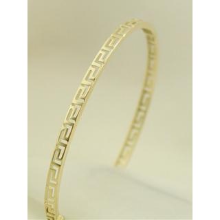 Gold 14k bracelet Greek key ΒΡ 000066  Weight:7.25gr