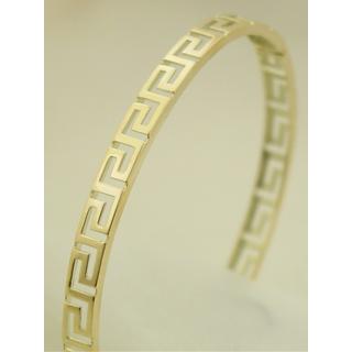 Gold 14k bracelet Greek key ΒΡ 000067  Weight:9.12gr