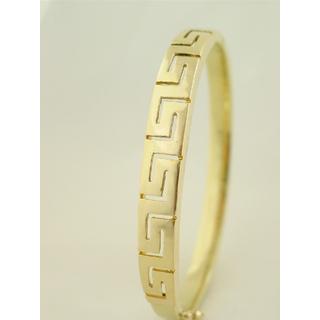 Gold 14k bracelet Greek key ΒΡ 000071  Weight:19.63gr