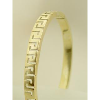 Gold 14k bracelet Greek key ΒΡ 000074  Weight:16.52gr