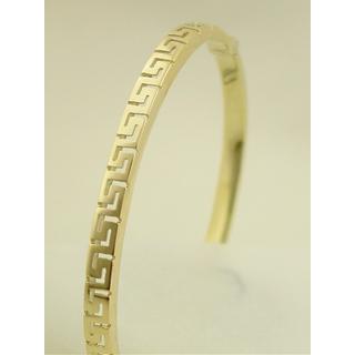 Gold 14k bracelet Greek key ΒΡ 000075  Weight:9.72gr