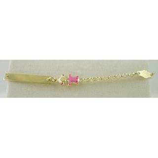 Gold 14k bracelet Children ΒΡ 000079  Weight:2.45gr