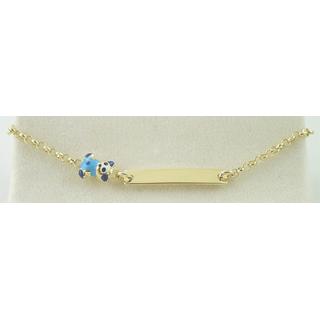 Gold 14k bracelet Children ΒΡ 000080  Weight:2.43gr