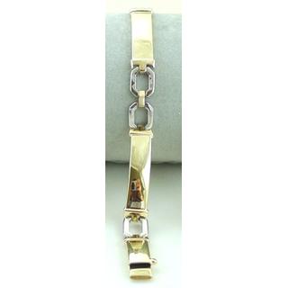 Gold 14k bracelet ΒΡ 000164  Weight:15.76gr