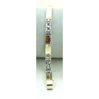 Gold 14k bracelet ΒΡ 000167  Weight:14.19gr