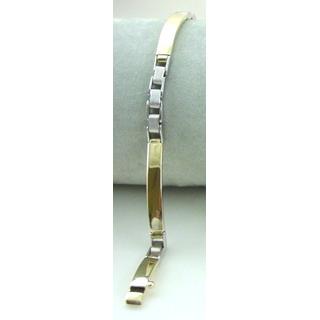 Gold 14k bracelet ΒΡ 000168  Weight:13.31gr