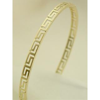 Gold 14k bracelet Greek key ΒΡ 000230  Weight:9gr