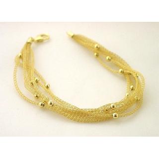 Gold 14k bracelet ΒΡ 000267  Weight:4.33gr