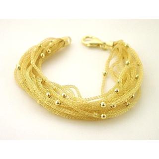 Gold 14k bracelet ΒΡ 000268  Weight:11.05gr