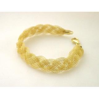 Gold 14k bracelet ΒΡ 000269  Weight:4.73gr