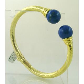 Gold 14k bracelet with semi precious stones ΒΡ 000271  Weight:15gr