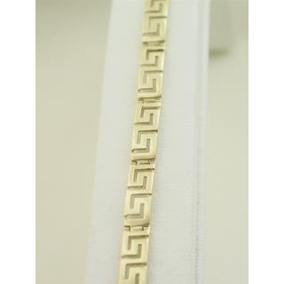 Gold 14k bracelet Greek key ΒΡ 000298  Weight:12.21gr