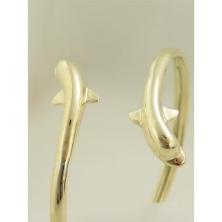 Gold 14k bracelet Dolphin ΒΡ 000399  Weight:14.8gr