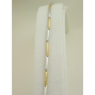 Gold 14k bracelet ΒΡ 000405  Weight:5.1gr