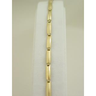 Gold 14k bracelet ΒΡ 000408  Weight:7.72gr