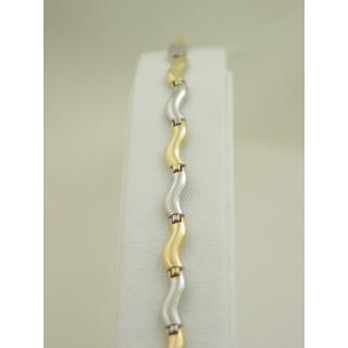 Gold 14k bracelet ΒΡ 000412  Weight:8.8gr