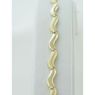 Gold 14k bracelet ΒΡ 000414  Weight:8.63gr