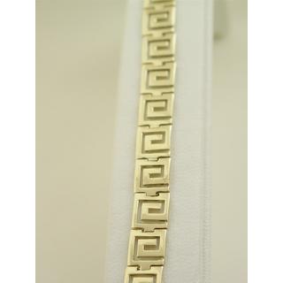 Gold 14k bracelet Greek key ΒΡ 000416  Weight:17gr