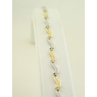 Gold 14k bracelet ΒΡ 000442  Weight:8.02gr