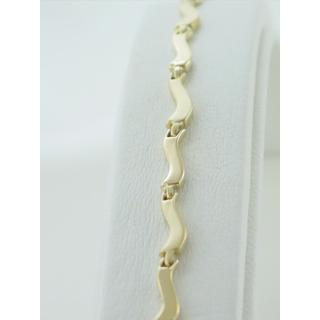 Gold 14k bracelet ΒΡ 000443  Weight:7.25gr