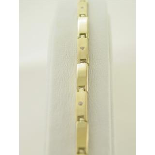 Gold 14k bracelet with Zircon ΒΡ 000465  Weight:11.58gr