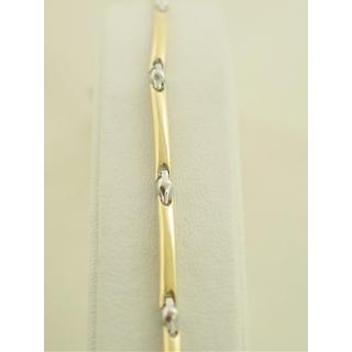 Gold 14k bracelet ΒΡ 000503  Weight:9.4gr