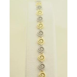 Gold 14k bracelet Spiral ΒΡ 000509  Weight:6.15gr