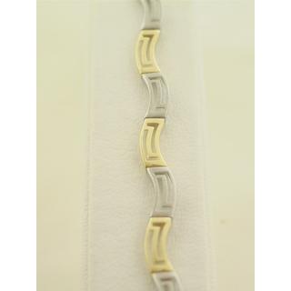 Gold 14k bracelet Greek key ΒΡ 000513  Weight:6.75gr