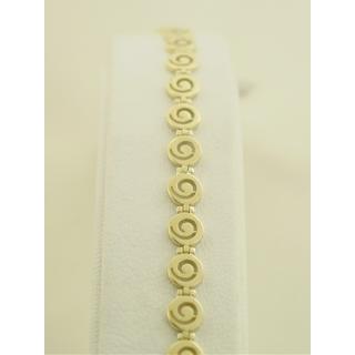 Gold 14k bracelet Spiral ΒΡ 000515  Weight:6.18gr
