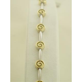 Gold 14k bracelet Spiral ΒΡ 000516  Weight:8.05gr
