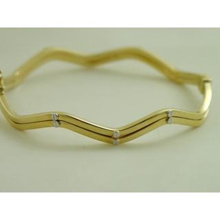Gold 14k bracelet ΒΡ 000566  Weight:7.08gr
