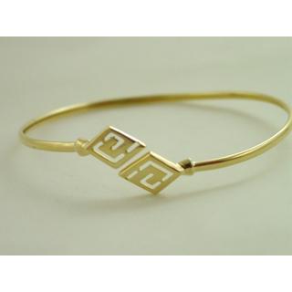 Gold 14k bracelet Greek key ΒΡ 000568  Weight:4.33gr