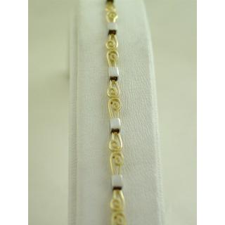 Gold 14k bracelet Spiral ΒΡ 000571  Weight:5.1gr