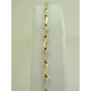 Gold 14k bracelet ΒΡ 000577  Weight:2.9gr