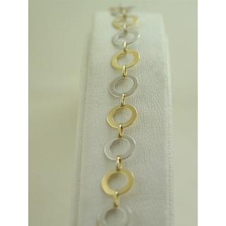 Gold 14k bracelet ΒΡ 000582  Weight:3.19gr