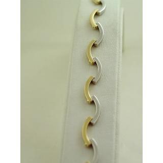 Gold 14k bracelet ΒΡ 000583  Weight:4.71gr