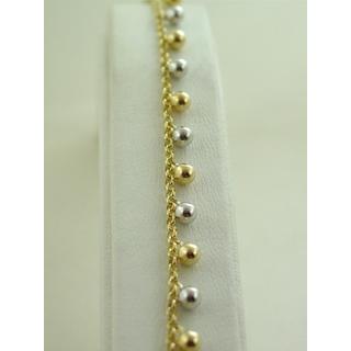 Gold 14k bracelet ΒΡ 000584  Weight:6.63gr