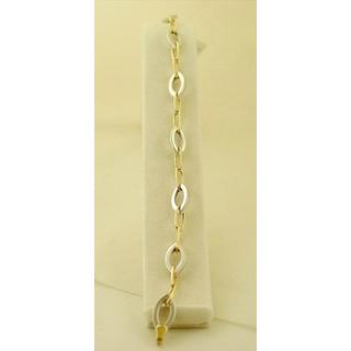 Gold 14k bracelet ΒΡ 000597  Weight:5.17gr