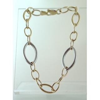 Bracelet K14 ΣΚΕΤΑ Modern ΒΡ 000600  Weight:3.91gr