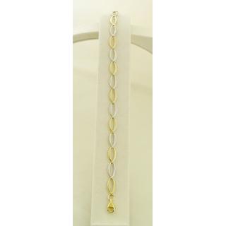 Gold 14k bracelet ΒΡ 000602  Weight:2.5gr