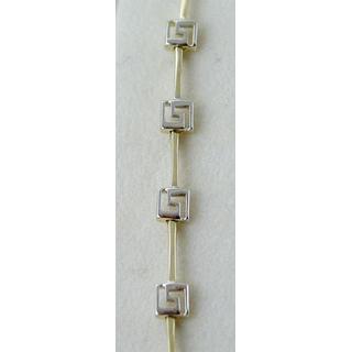 Gold 14k bracelet Greek key ΒΡ 000607  Weight:4.32gr