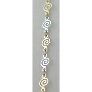 Gold 14k bracelet Spiral ΒΡ 000609  Weight:3.32gr