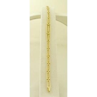 Gold 14k bracelet Greek key ΒΡ 000610  Weight:4.4gr
