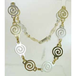 Gold 14k bracelet Spiral ΒΡ 000621  Weight:5gr
