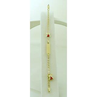 Gold 14k bracelet Children ΒΡ 000625  Weight:2.91gr