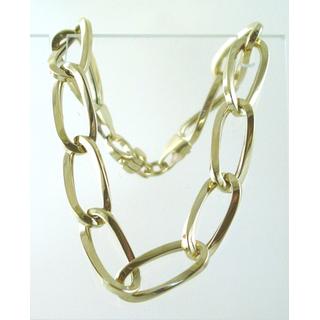 Gold 14k bracelet ΒΡ 000653  Weight:7.17gr