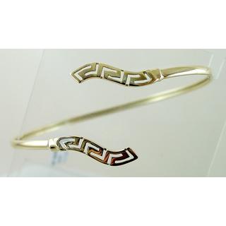Gold 14k bracelet Greek key ΒΡ 000661  Weight:3.72gr