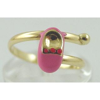 Gold 14k Childrens ring ΔΑ 000002  Weight:1.07gr