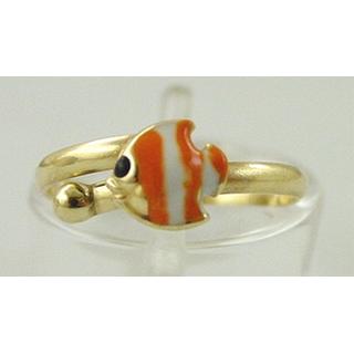 Gold 14k Childrens ring ΔΑ 000004  Weight:1.04gr