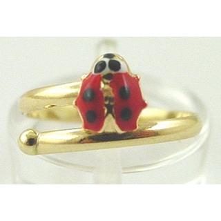 Gold 14k Children ring ΔΑ 000006  Weight:0.99gr